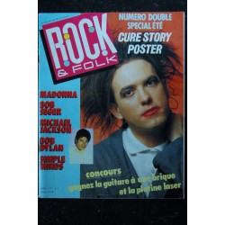 ROCK & FOLK 232 TELEPHONE NUS MADONNA MICHAEL JACKSON SIMPLE MINDS THE CURE 1986