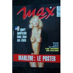 MAX 059 1994 JUIN COVER MARLENE  + POSTER CARMEN J. HAWK RED CHILI PEPPERS TOTALY  E.BOUBAT