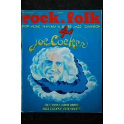 ROCK & FOLK 059 1971 DEC COVER JOE COCKER MILES DAVIS ALICE COOPER FRANK ZAPPA GENE VINCENT JACQUES HIGELIN PETER FONDA