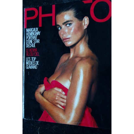 PHOTO 231 DECEMBRE 1986 COVER MARGAUX HEMINGWAY STAR DECHUE FANTASME NIELLY GLAVIANO + BELLES FILLES