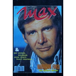 MAX 004 MAI 1989 COVER HARRISON FORD + POSTER INTERVIEW HUGO PRATT BOY GEORGE GOLDMAN TRACY CHAPMAN ARIELLE DOMBASLE