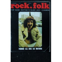 ROCK & FOLK 058 1971 NOVEMBRE COVER LES MOTHERS FRANK ZAPPA RICHIE HAVENS RAY CHARLES WHO JANIS JOPLIN AMON DÜÜL LEONARD COHEN
