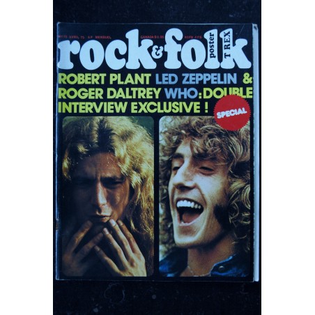 ROCK & FOLK 074 n° 74 MARS 1973 COVER NEIL YOUNG INTERVIEWS TEN YEARS AMON DUUL CLAPTON GENESIS COMIX 4