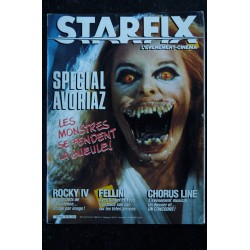 STARFIX 033  n° 33  * 1986 *   SPECIAL AVORIAZ  ROCKY IV  FELLINI CHORUS LINE
