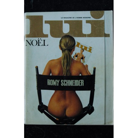 LUI 119 1973 DECEMBRE HOVIV CESAR ROMY SCHNEIDER NUE PAR EMILE PERAUER EROTISME PIN-UP ASLAN