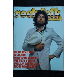 ROCK & FOLK 174 JUILLET 1981 BOB DYLAN DOORS MARTIN GAYE PETER TOSH WILLY DE VILLE + POSTER BOB MARLEY