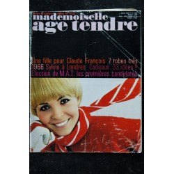 mademoiselle age tendre n°  15  1966 01 Annie Philippe Claude françois Sylvie Marianne Faithfull Peter O'Toole James Dean