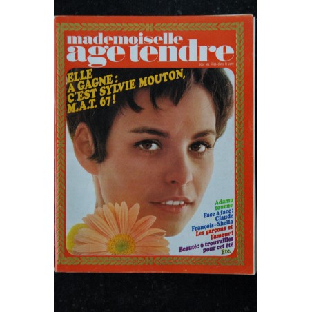 mademoiselle age tendre n° 32 1967 06 Cover Sylvie Mouton Adamo Claude François Sheila Mireille Mathieu Tom Jones mademoiselle age tendre n° 32 1967 06 Cover Sylvie Mouton Adamo Claude François Sheila Mireille Mathieu Tom Jones
