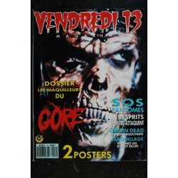 VENDREDI 13  n° 15  GORE  SOS Fantomes  Brain Dead   + 2 POSTERS