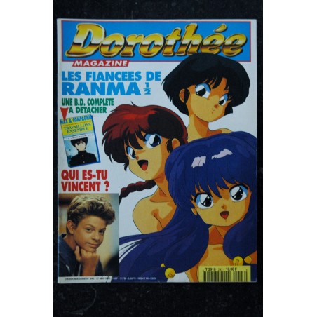 Dorothée Magazine 243 - Les fiancèes de Ranma - Vincent - Posters - 17 mai 1994 Dorothée Magazine 243 - Les fiancèes de Ranma - Vincent - Posters - 17 mai 1994