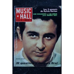 Music * Hall  24  1963 03  Cover Richard Anthony - Sylvie Vartan Dany Boy J Brel C Marchand Claude François Little Eva