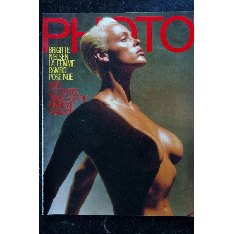 PHOTO 244 COVER BRIGITTE NIELSEN ENTIEREMENT NUE BETTINA RHEIMS KING ELITE TOP MODEL