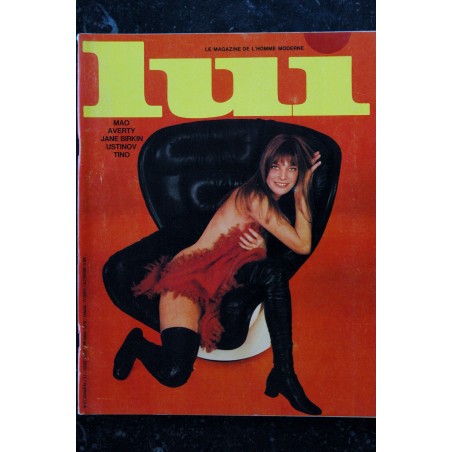 LUI 062 N° 62 COVER JANE FONDA NUDE VINTAGE 10 PAGES INTERVIEW SYLVAIN FLOIRAT PIN-UP ASLAN 1969