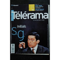 TELERAMA 2688  2001 03 Serge Gainsbourg Cover + 7 p. - Hommage à Trenet 8 p. - Gong Li