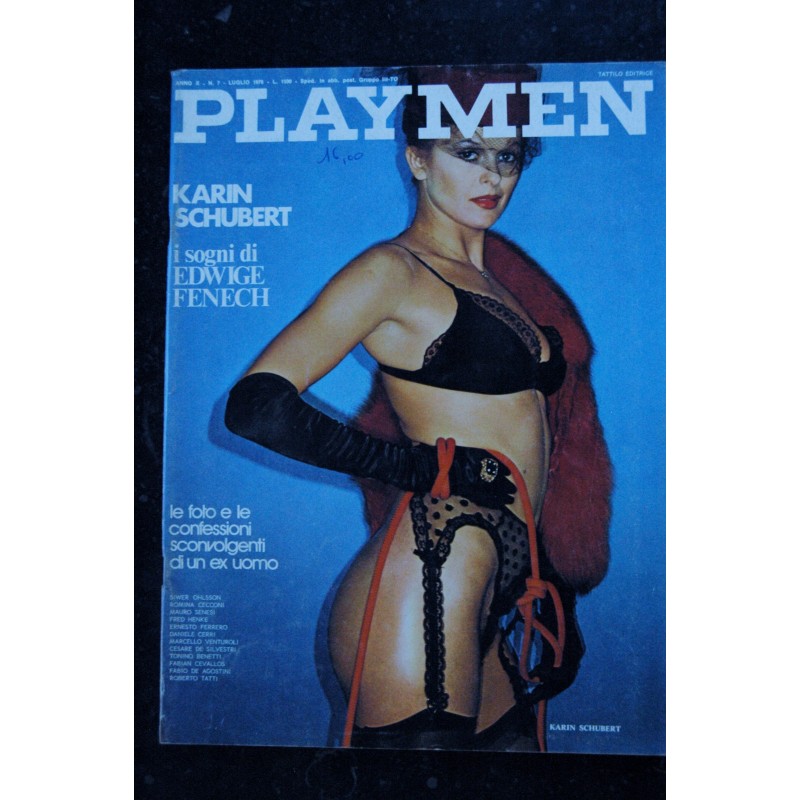 PLAYMEN Italy 1976  07  anno X  n°  7  Susanne Libik Karin Schubert Edwige Fenech