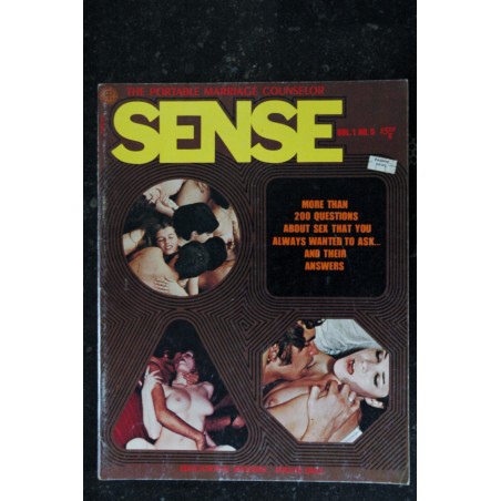 SENSE Vol. 1  n° 5   * 1971  *  Educational Material for adults  VINTAGE HARD  EROTIC