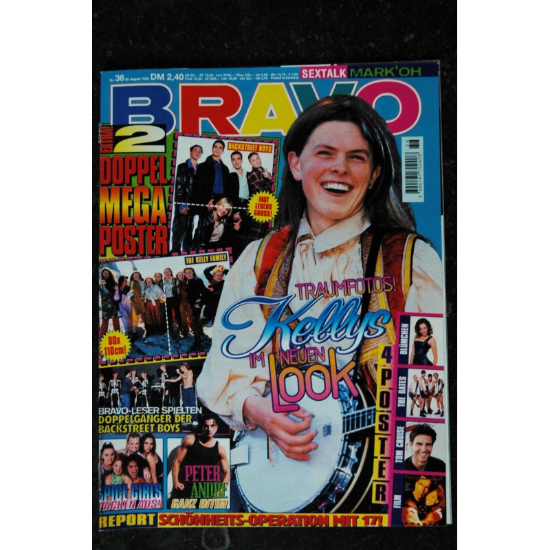 BRAVO German 1996 n°  36 -  29 august  Kellys Spice Girls Backstreet Boys - INCOMPLET  - Posters voir liste