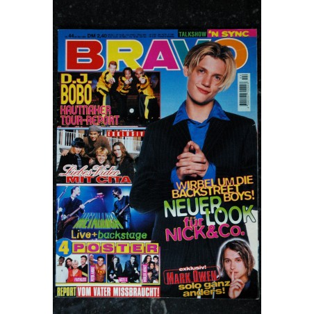 BRAVO German 1996 n° 44 - 24 oct. Nick & Co 'N SYNC CITA - INCOMPLET - Posters voir liste BRAVO German 1996 n° 44 - 24 oct. Nick & Co 'N SYNC CITA - INCOMPLET - Posters voir liste
