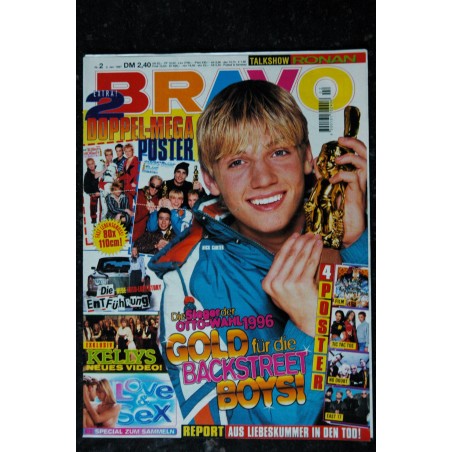 BRAVO German 1997 n° 2 - 2 janv. Backstreet Boys Kellys Love & Sex - INCOMPLET - Posters voir liste BRAVO German 1997 n° 2 - 2 janv. Backstreet Boys Kellys Love & Sex - INCOMPLET - Posters voir liste