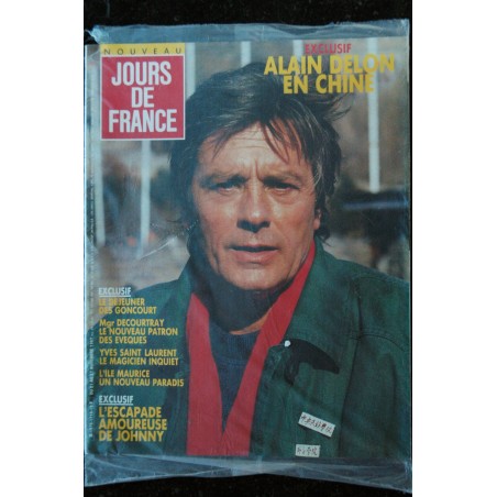 JOURS DE FRANCE 1716  21 nov. 1987 Alain Delon en Chine - Yves Saint Laurent - Johnny