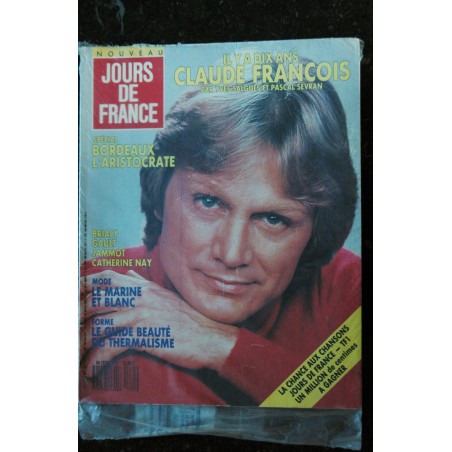 JOURS DE FRANCE 1731  5 mars 1988  Claude François - Brialy Gault Jammot Catherine Nay