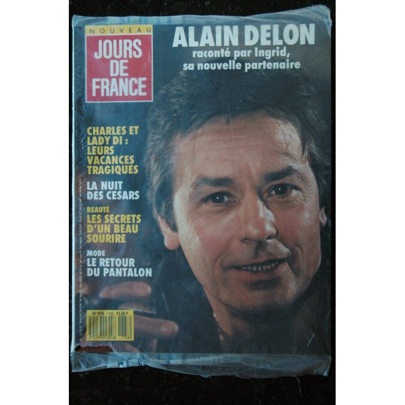 JOURS DE FRANCE 1733 19 mars 1988  Alain DELON - Charles et Lady DI - la nuit des Césars