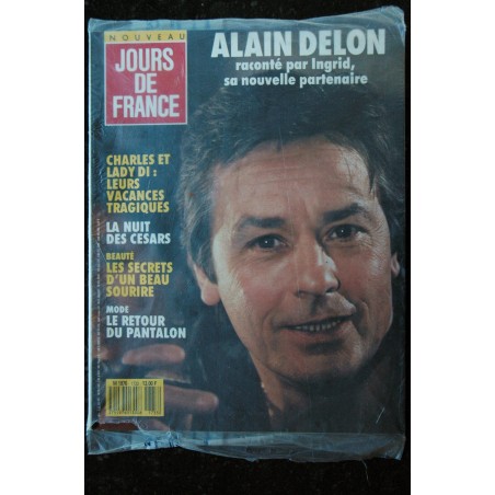JOURS DE FRANCE 1733 19 mars 1988  Alain DELON - Charles et Lady DI - la nuit des Césars