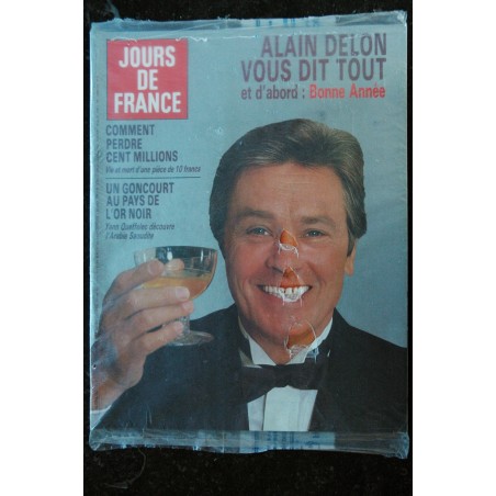 JOURS DE FRANCE 1671  10 janv. 1987  Alain DELON - Goncourt Yann Queffelec