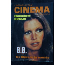 L'officiel du Cinéma n° 7 Brigitte Bardot cover + 4 p. - Humphrey Bogart - Barry Lindon - Delon - Ingmar Bergman