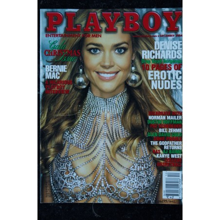 PLAYBOY US 2004 12 Interview Bedrnie Mac  - Denise Richards nude - Dustin Hoffman Kanye West