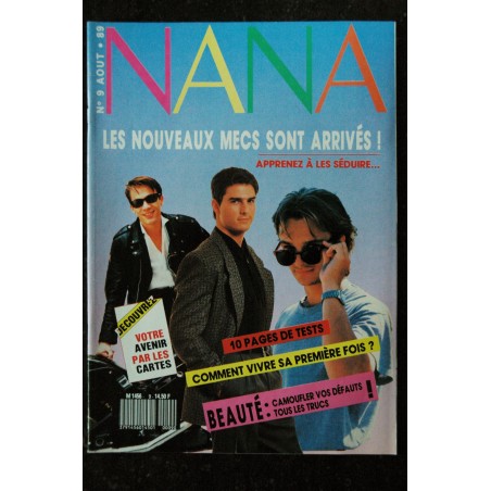 NANA  9 1989 08 Les Nouveaux Mecs - Goldman Lavoine Bruel Lhermitte Cruise D Hallyday Gibson Lavilliers Pagny Delon