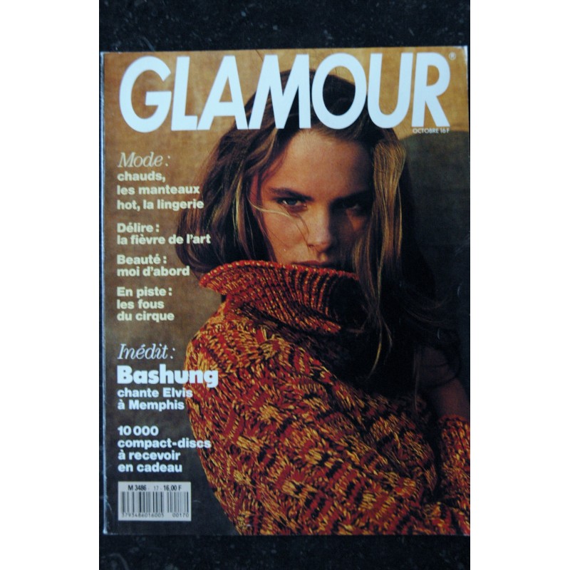 GLAMOUR 17 - Bashung - les manteaux hot - la lingerie - 210 p. - 1989 10
