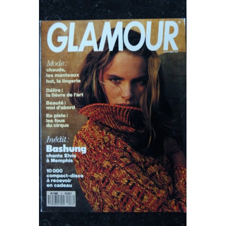 GLAMOUR 17 - Bashung - les manteaux hot - la lingerie - 210 p. - 1989 10