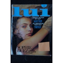 LUI 250 NOVEMBRE 1984 SOPHIE DUEZ NUE INTERVIEW JOHNNY  HALLYDAY LOVE ME TENDER