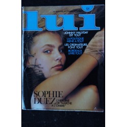 LUI 250 NOVEMBRE 1984 SOPHIE DUEZ NUE INTERVIEW JOHNNY  HALLYDAY LOVE ME TENDER