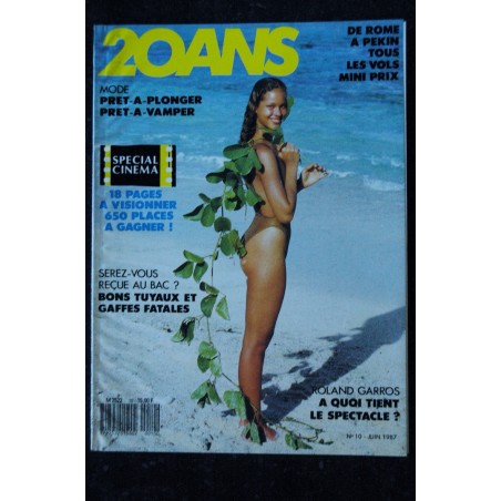 20 ANS * 1987 06 * n° 10 Sandrine DUMAS - Prêt à plonger Prêt à vamper - Bac bons tuyaux 20 ANS * 1987 06 * n° 10 Sandrine DUMAS - Prêt à plonger Prêt à vamper - Bac bons tuyaux