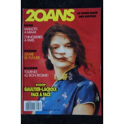 20 ANS  * 1989 05 *  n° 33  Chinoiseries à Paris - Gaultier Lacroix  Maillots à Miami - Le bon régime- Hippies