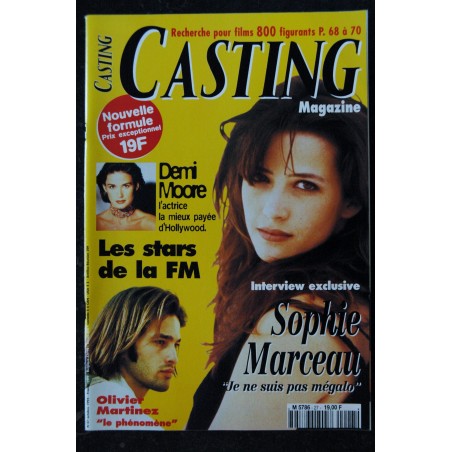 CASTING Magazine 27 1995 10 Sophie Marceau Cover