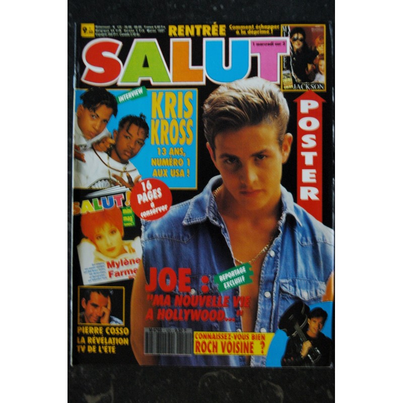 SALUT ! M4768 125 1992 08  Mylène Farmer Kris Kross Joe Cosso Roch Voisine  + posters