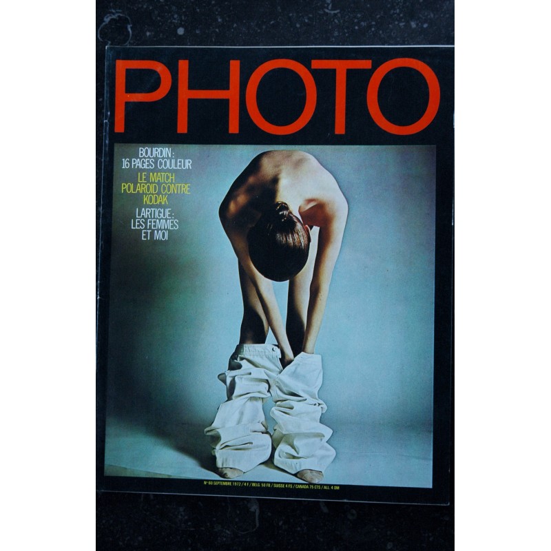 PHOTO 60 GUY BOURDIN 16 PAGES COULEUR HOT LARTIGUE LES FEMMES ET MOI CHARME 1972