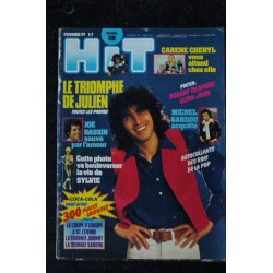 Hit Magazine 62  Julien Clerc Charlots Sylvie Christophe Lavil Carène Cheryl  1977 02