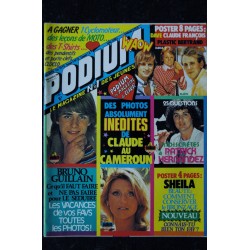 PODIUM n° 90 INCOMPLET Claude FRANCOIS  Sheila Sardou Dave Abba Patrick Hernandez Posters  voir détail 1979 08