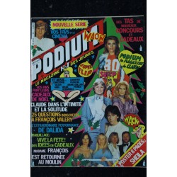 PODIUM n° 64 Claude FRANCOIS MIKE BRANT JOHNNY SHEILA - Posters voir détail - 1977 06