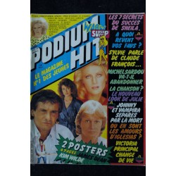 PODIUM HIT 128 1982 10 INCOMPLET Sheila SARDOU Sylvie Johnny Victoria Principal - Posters voir détail