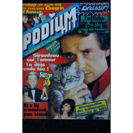 PODIUM HIT 132 1983 02 INCOMPLET Chagrin d'amour GIRAUDEAU DELON GOLDMAN JOHNNY PODIUM HIT 132 1983 02 INCOMPLET Chagrin d'amour GIRAUDEAU DELON GOLDMAN JOHNNY