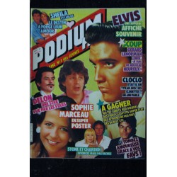 PODIUM HIT 138 AOUT 1983 SHEILA CLOCLO HERBERT LEONARD ELVIS PRESLEY + POSTER SOPHIE MARCEAU ELVIS