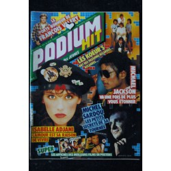 PODIUM HIT 141 novembre 1983   BELMONDO Veronique JANNOT JOHN TRAVOLTA Karen CHERYL Michael Jackson