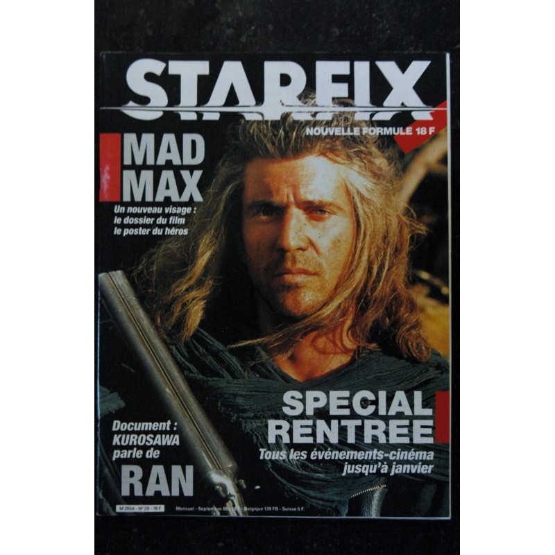 STARFIX 027  n° 27  * 1985 *    CANNES 85  MISHIMA WITNESS PALE RIDER ADIEU BONAPARTE LA FORET D'EMERAUDE ...