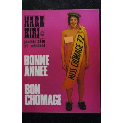 HARA KIRI 123 Décembre 1971  Un enfant, un arbre    WOLINSKI PROFESSEUR CHORON GEBE CHENZ CAVANNA