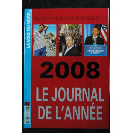 LA VOIX DU NORD HS Le journal de l'année - 2008/09/10/12/12 - 5 albums
